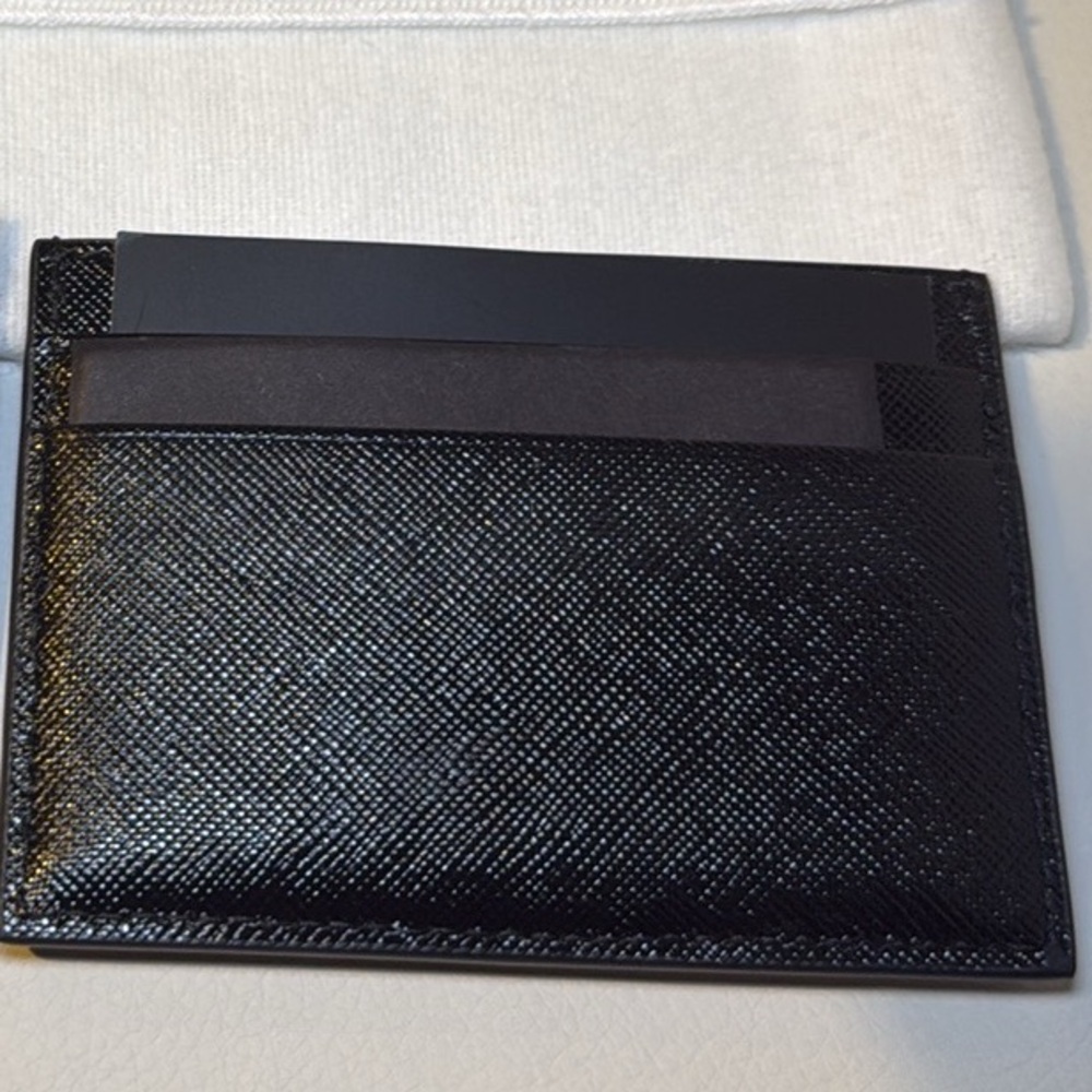 BRAND NEW - VERSACE Card Holder - Black with Gold letters - Picture 4 of 7